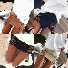 Load image into Gallery viewer, fashion trend hot models women models Faux Leather Women Bandage