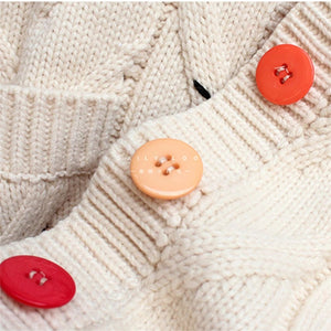 Cardigan Warm Knitted Sweater Jacket Pocket