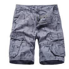 Load image into Gallery viewer, Brand Cargo Shorts Men Geometric Print Casual Cotton Tactical