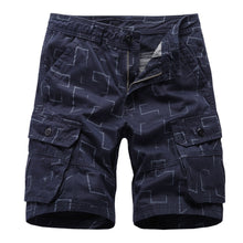 Load image into Gallery viewer, Brand Cargo Shorts Men Geometric Print Casual Cotton Tactical