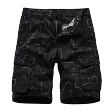 Load image into Gallery viewer, Brand Cargo Shorts Men Geometric Print Casual Cotton Tactical