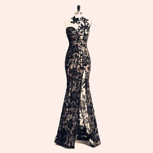 Load image into Gallery viewer, Elegant Beading Split Evening Dresses Rami Salamoun Appliqued