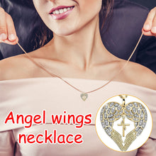Load image into Gallery viewer, Ladies Diamond Necklace Pendant Love Angel Wing