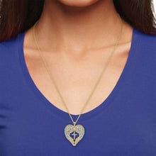Load image into Gallery viewer, Ladies Diamond Necklace Pendant Love Angel Wing