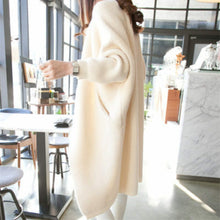 Load image into Gallery viewer, Long Cardigan Sweater Autumn Winter Bat Sleeve Knitted