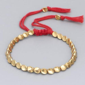 New Boho Ethnic Irregular Gold Beads Bracelet Men Tribe Gypsy - Sophornlilly