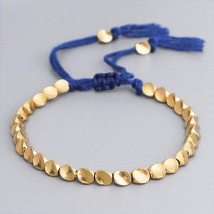 New Boho Ethnic Irregular Gold Beads Bracelet Men Tribe Gypsy - Sophornlilly