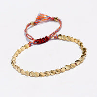 New Boho Ethnic Irregular Gold Beads Bracelet Men Tribe Gypsy - Sophornlilly