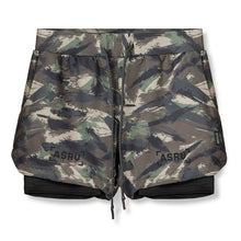Load image into Gallery viewer, New Double deck Running Shorts Men  Fitness Workout Bermuda