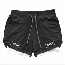 Load image into Gallery viewer, New Double deck Running Shorts Men  Fitness Workout Bermuda