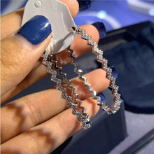 Load image into Gallery viewer, New High quality Ladies Earrings Serrated Luxury Brand Hoop