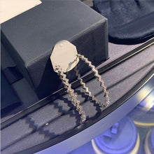 Load image into Gallery viewer, New High quality Ladies Earrings Serrated Luxury Brand Hoop