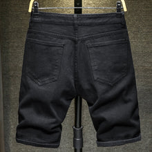 Load image into Gallery viewer, New Summer White black Men Denim Shorts Slim Large size Casual