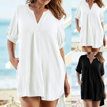 Load image into Gallery viewer, New Summer Women Bikini Cover Up Solid Color Swimsuit Cover ups - Sophornlilly