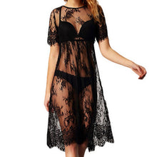 Load image into Gallery viewer, New Women Sexy  Round Neck Lace Lingerie Sleepwear Dress