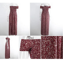 Load image into Gallery viewer, Women&#39;s Summer Dress Casual Long Skirt Floral Bohemian Style - Sophornlilly