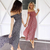 Women's Summer Dress Casual Long Skirt Floral Bohemian Style - Sophornlilly