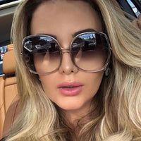 Classic Vintage Sunglasses Women Oversized Round Frame