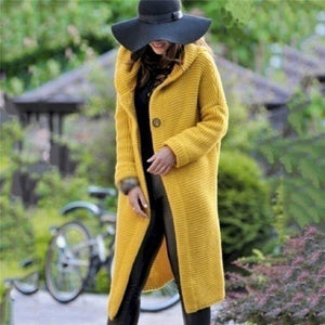 Spring Autumn Winter Women Solid Long Sweater Loose Knitting - Sophornlilly