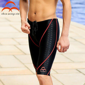 Professional Quality Men Competitive Swim Trunks Shark Skin - Sophornlilly