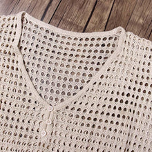 Load image into Gallery viewer, Crochet Knitted Beach Cover Up Dress Tunic Long Pareos - Sophornlilly