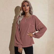 Load image into Gallery viewer, Autumn And Winter New Style Coat O neck Pullover Solid Color