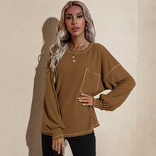 Load image into Gallery viewer, Autumn And Winter New Style Coat O neck Pullover Solid Color