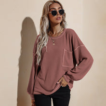 Load image into Gallery viewer, Autumn And Winter New Style Coat O neck Pullover Solid Color
