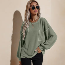 Load image into Gallery viewer, Autumn And Winter New Style Coat O neck Pullover Solid Color