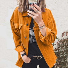 Load image into Gallery viewer, Casual Corduroy Jacket Long Sleeve Coat