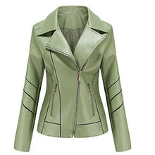 Load image into Gallery viewer, Autumn Faux Leather Jacket Women Oversized Boyfriend Style