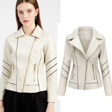 Load image into Gallery viewer, Autumn Faux Leather Jacket Women Oversized Boyfriend Style