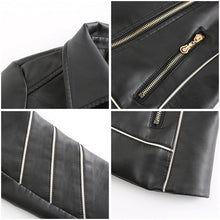 Load image into Gallery viewer, Autumn Faux Leather Jacket Women Oversized Boyfriend Style