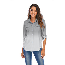 Load image into Gallery viewer, Casual Blouse Women Shirt Long