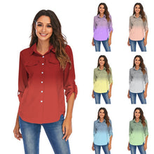 Load image into Gallery viewer, Casual Blouse Women Shirt Long