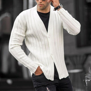 Fashion For Men Knitted Sweater Tops Slim Solid