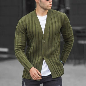 Fashion For Men Knitted Sweater Tops Slim Solid