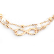 Load image into Gallery viewer, Boho Female Double Layered Anklets Barefoot Sandals Imitation