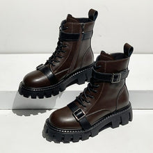 Load image into Gallery viewer, British style Platform Martin boots fall/winter fashion ankle