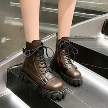 Load image into Gallery viewer, British style Platform Martin boots fall/winter fashion ankle