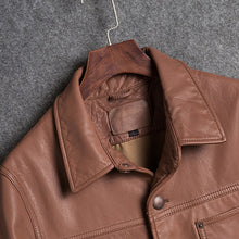 Load image into Gallery viewer, Casual Style Leather Jacket Men Single Breasted