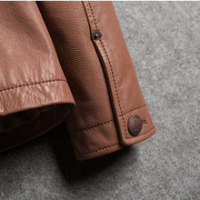 Load image into Gallery viewer, Casual Style Leather Jacket Men Single Breasted
