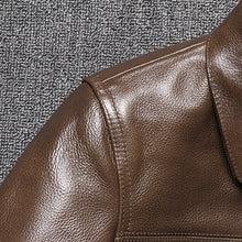 Load image into Gallery viewer, Business Casual Style Genuine Leather Jacket Single