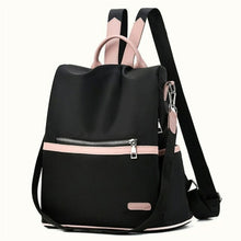 Load image into Gallery viewer, Casual Oxford Backpack Women Black Waterproof Nylon School Bags