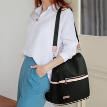 Load image into Gallery viewer, Casual Oxford Backpack Women Black Waterproof Nylon School Bags