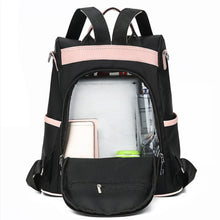 Load image into Gallery viewer, Casual Oxford Backpack Women Black Waterproof Nylon School Bags