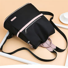 Load image into Gallery viewer, Casual Oxford Backpack Women Black Waterproof Nylon School Bags