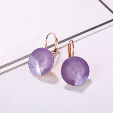 Load image into Gallery viewer, Classic Wedding Drop Earrings Big Rivori Stone Austria Crystals