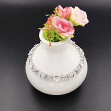 Load image into Gallery viewer, Classic X Bracelets For women Green Crystal Silver Color New