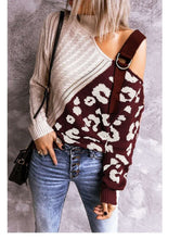 Load image into Gallery viewer, Elegant Casual Spring Autumn Off shoulder Woman Sweater Straps